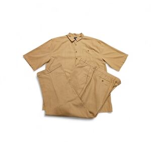 Men's Tan Suit Set